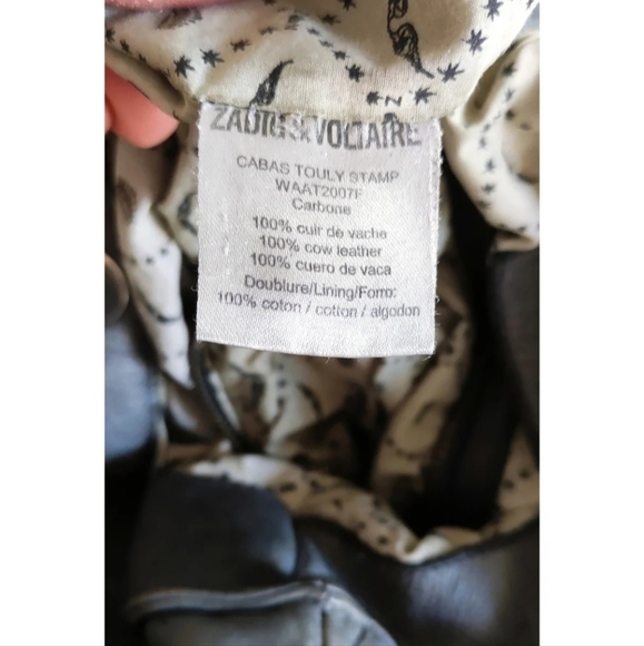 ZADIG & VOLTAIRE Grey Leather Handbag - Picture 6 of 6